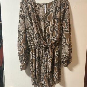 Women's Snake Print Jumpsuit